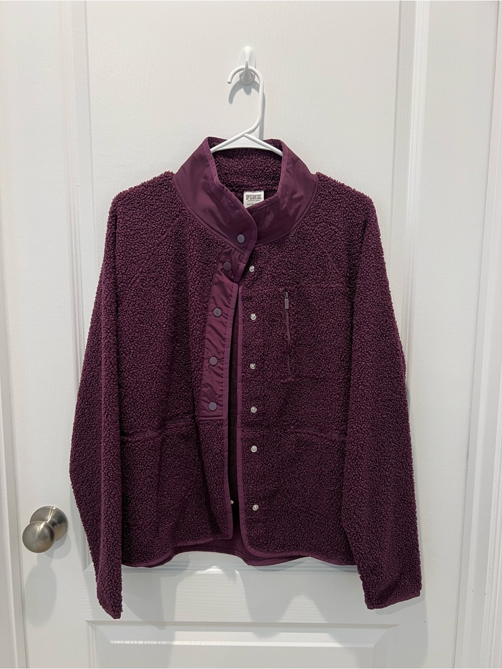 PINK Purple Sherpa Jacket